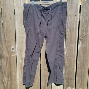Lucy Black Classic Studio Cargo Hiking Pants Size L Short Drawstring Outdoor